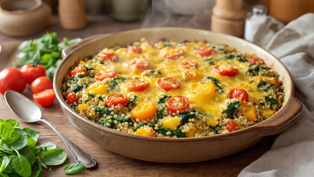 healthy veggie quinoa casserole