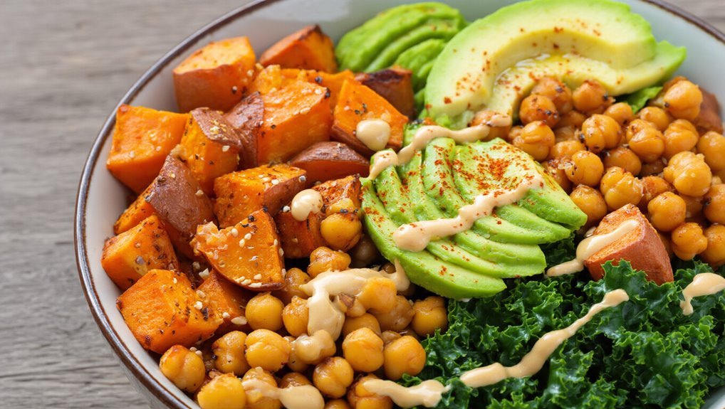 hearty sweet potato bowl