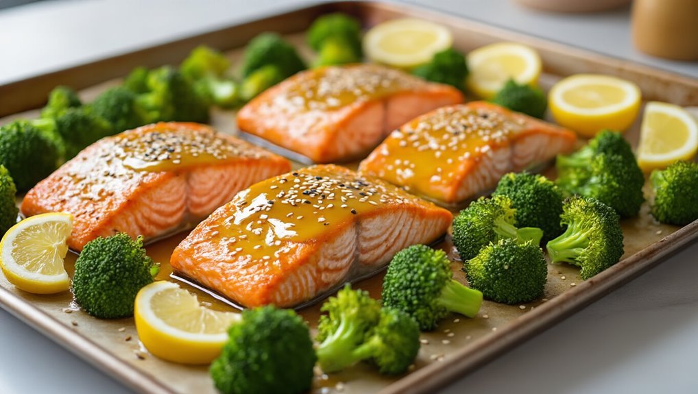 honey mustard salmon dinner