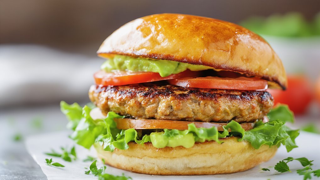 juicy ground chicken burgers