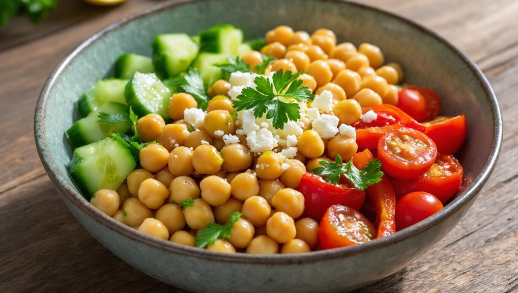 mediterranean chickpea bowl delight