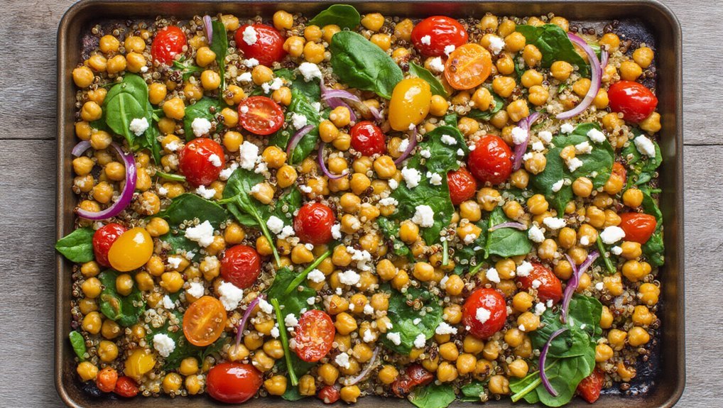 mediterranean chickpea quinoa bake