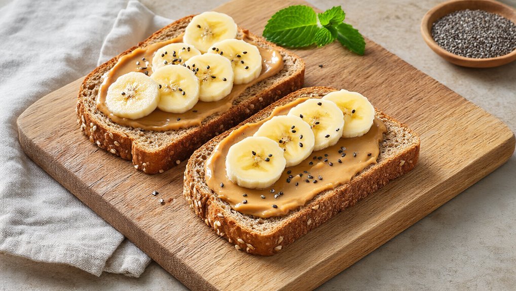 nut butter banana toast