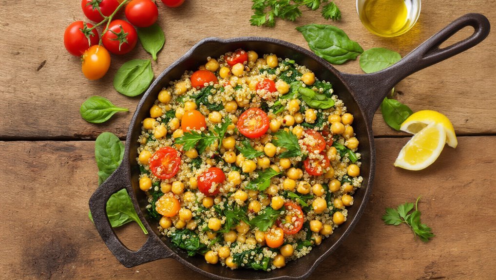 nutritious one pan quinoa dish