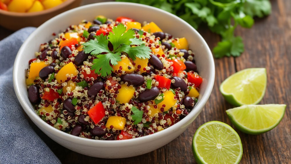nutritious quinoa black bean salad