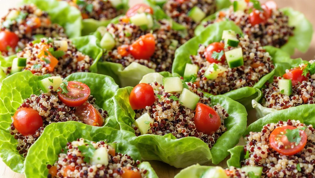 nutritious quinoa salad cups