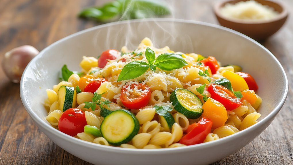 quick colorful pasta dish