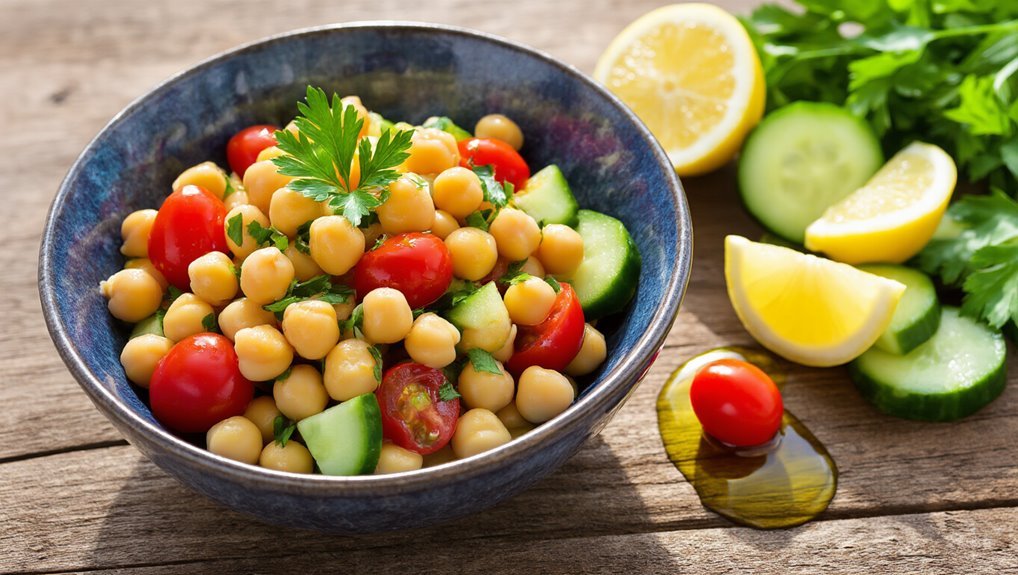 refreshing mediterranean chickpea salad