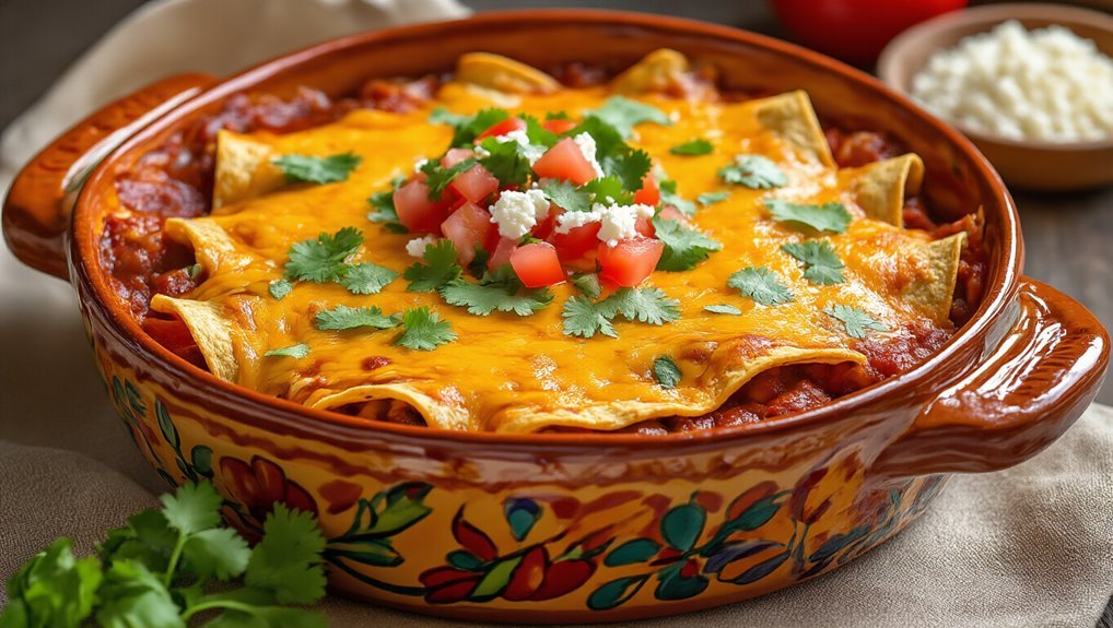 spicy mexican enchilada casserole