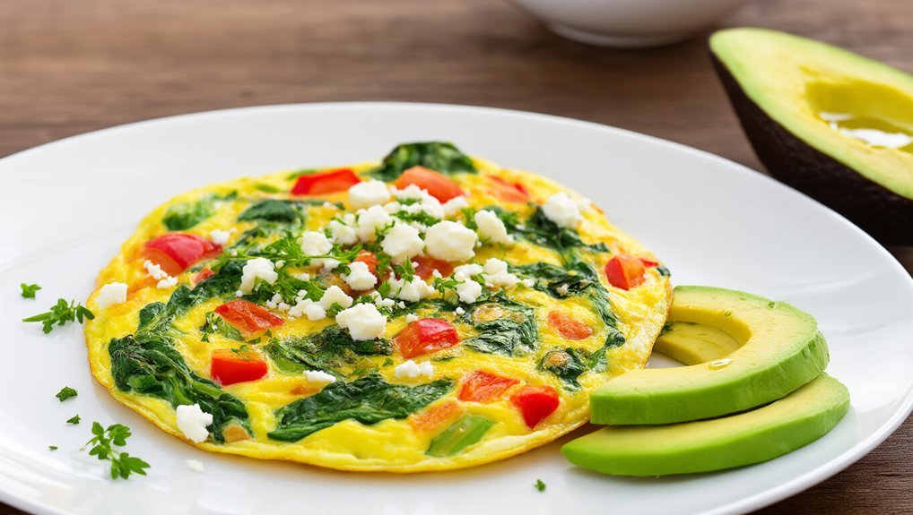 veggie packed breakfast omelette recipe