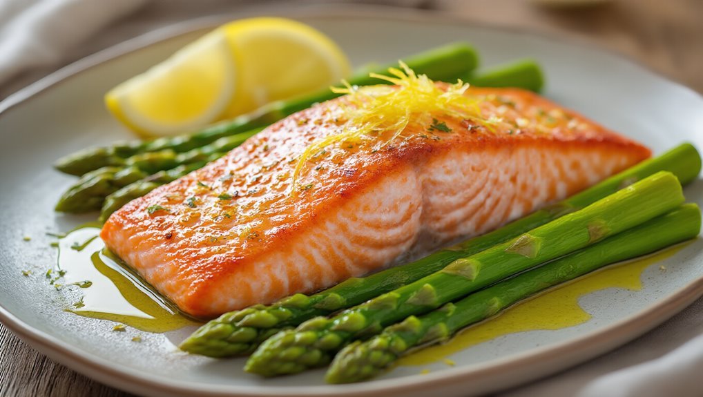 baked salmon and asparagus