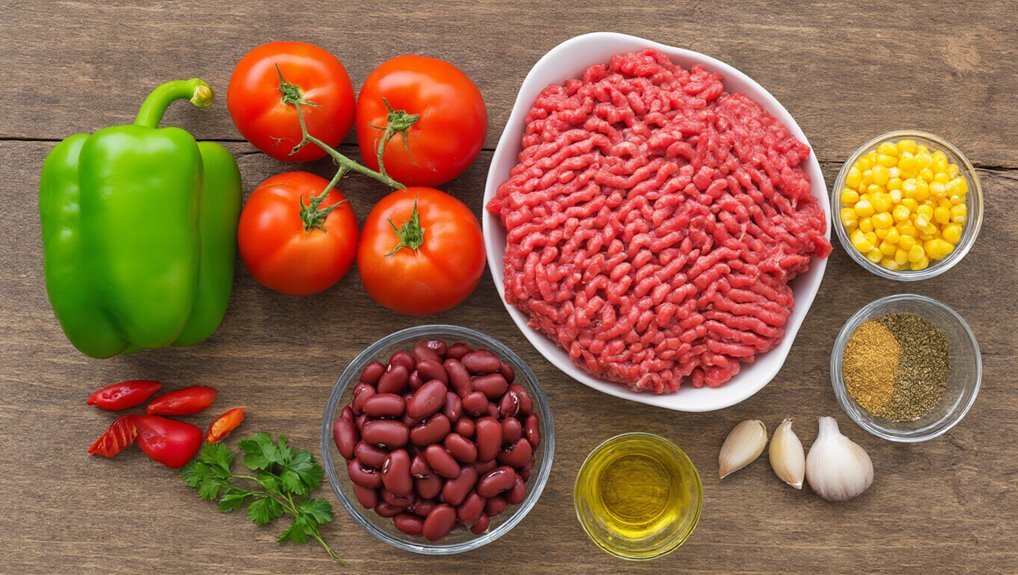 chili ingredients and preparation