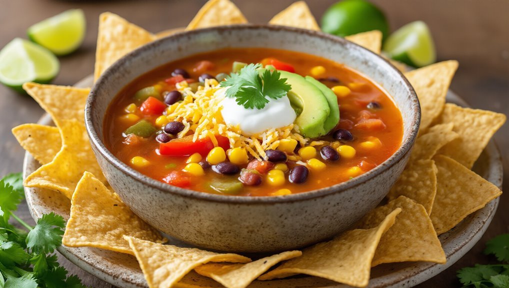 colorful soup serving suggestions