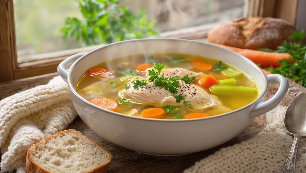 comforting chicken soup recipe