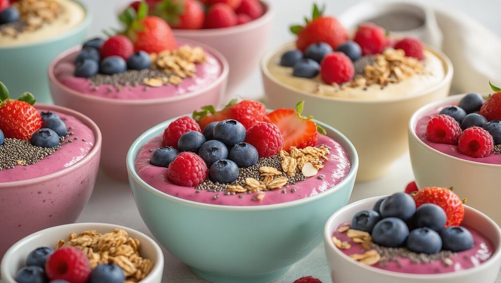 creamy berry smoothie bowl