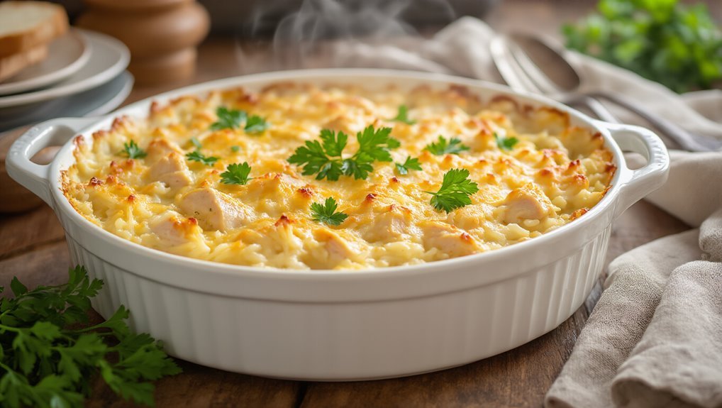 creamy chicken rice casserole