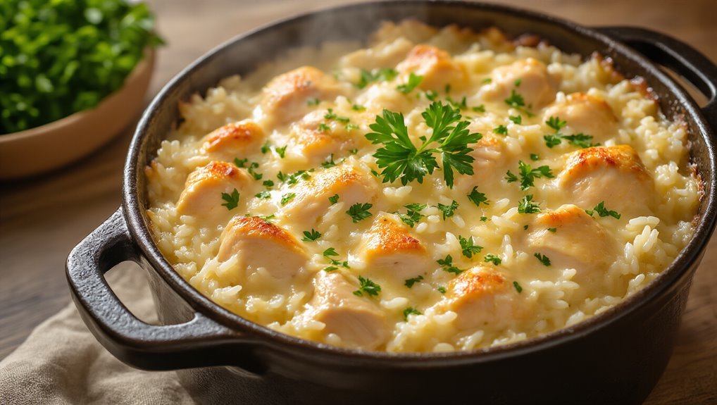 creamy chicken rice casserole