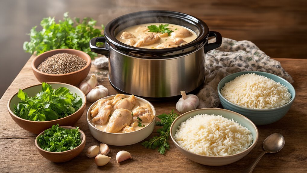 creamy chicken rice comfort