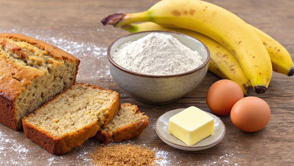 delicious banana bread ingredients