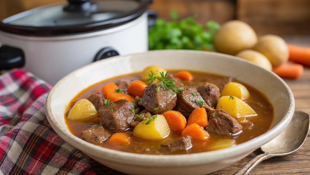 hearty beef stew preparation