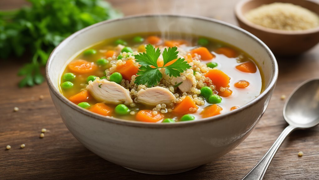hearty chicken quinoa soup