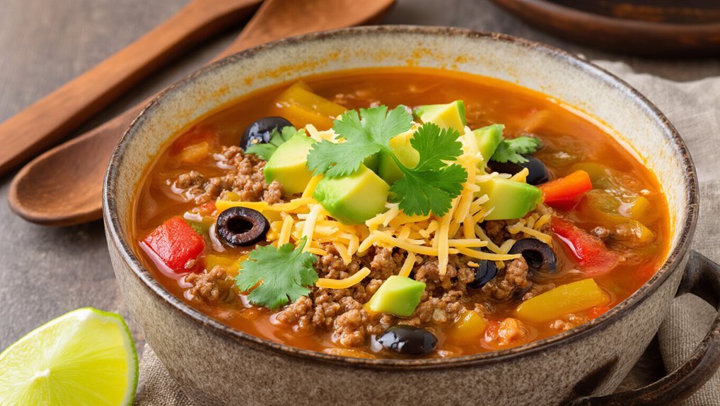 hearty taco soup recipe