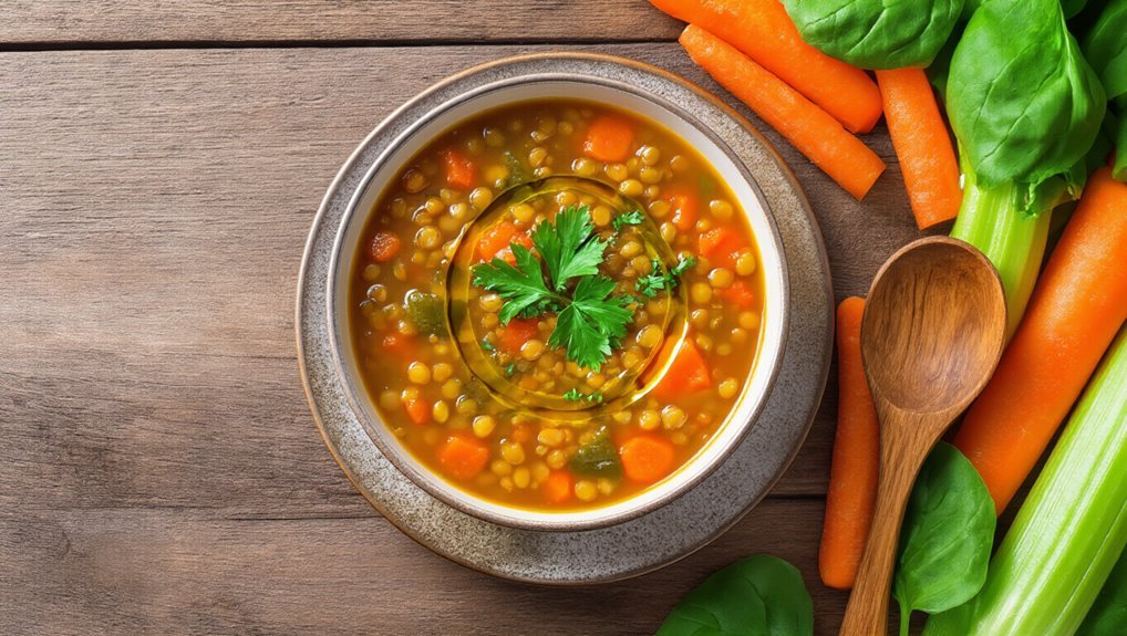 hearty vegetable lentil soup