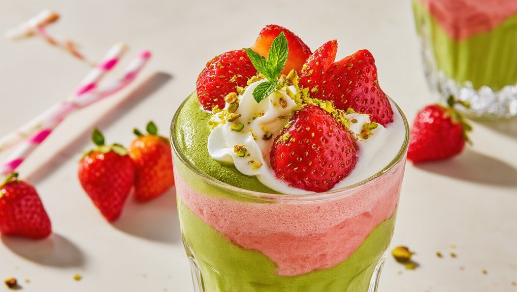 matcha strawberry flavor fusion