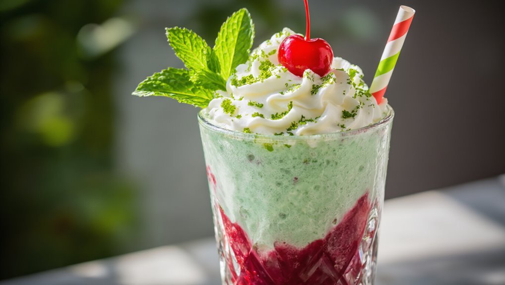 minty cherry mojito shake