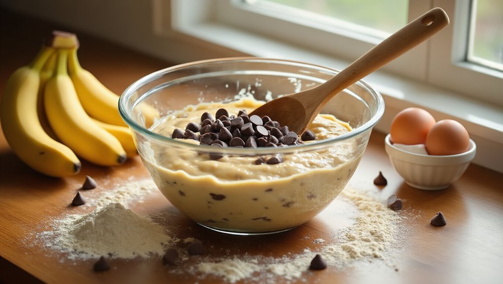 mix banana bread batter