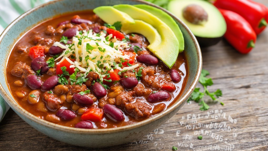nutritious and protein rich chili