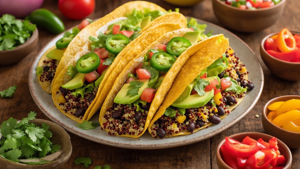 nutritious quinoa black bean tacos