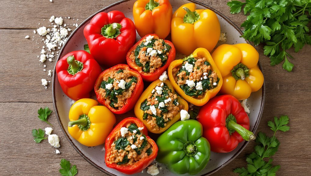 nutritious turkey stuffed peppers