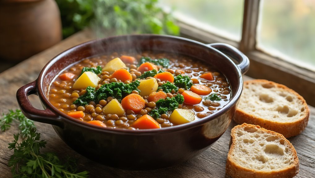 rustic lentil vegetable stew