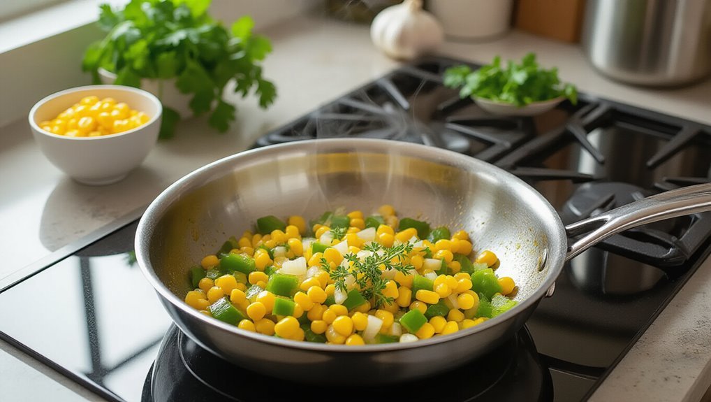 saut aromatics for flavor