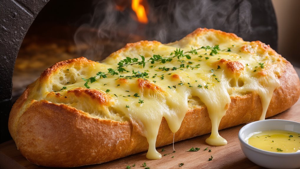 savory cheesy garlic bread