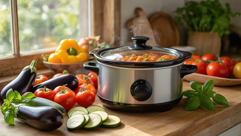 slow cooker vegetable ratatouille