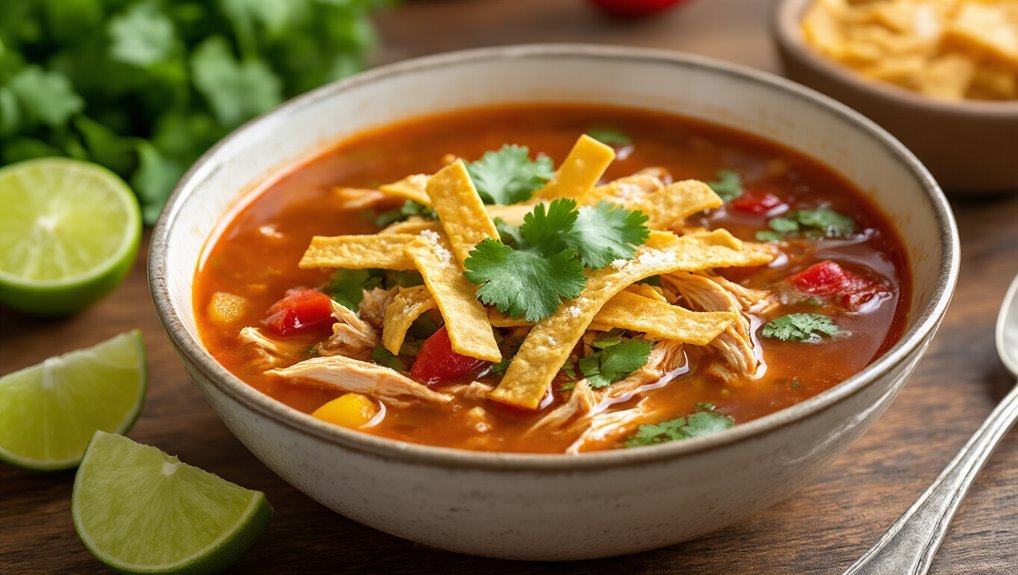 spicy chicken tortilla soup