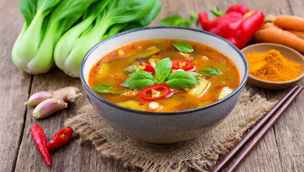 spicy thai vegetable soup