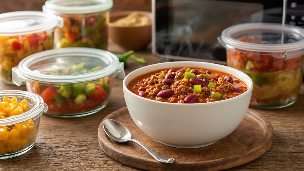 store and reheat chili