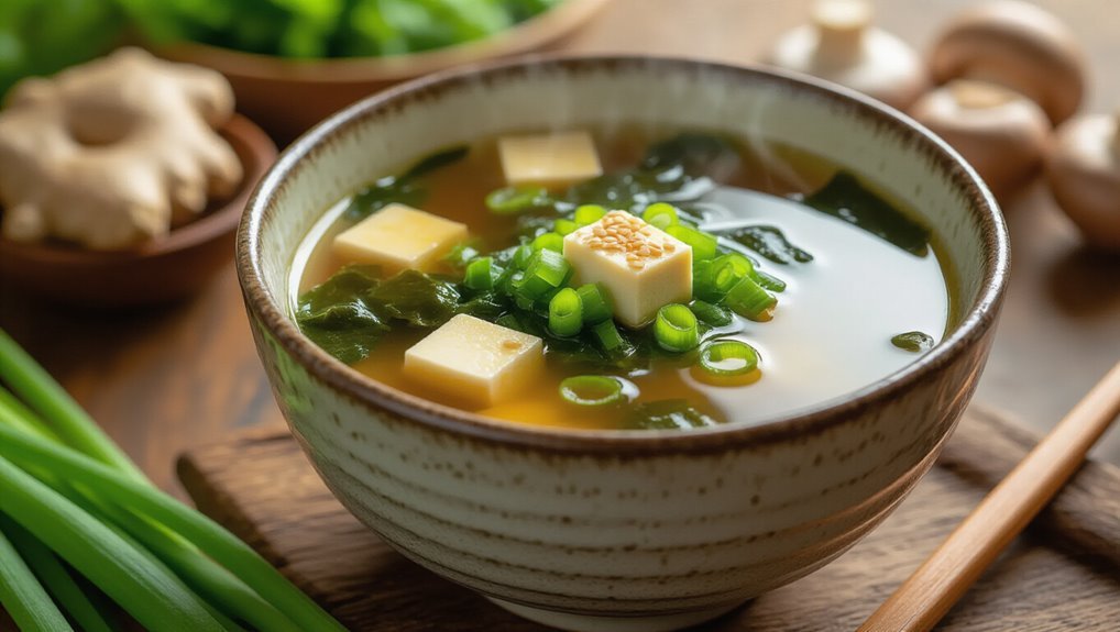 umami rich tofu seaweed soup