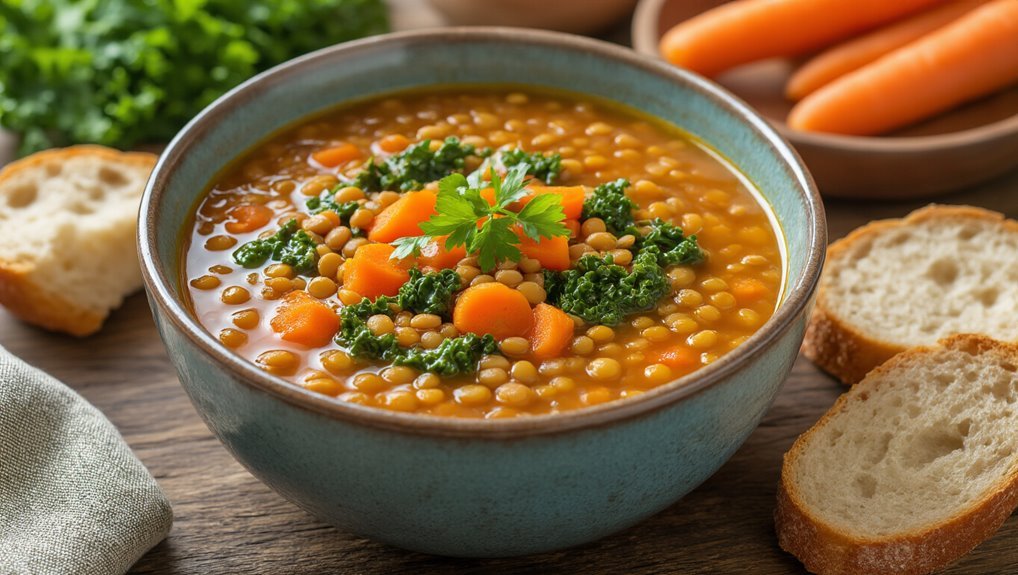 veggie packed lentil soup recipe