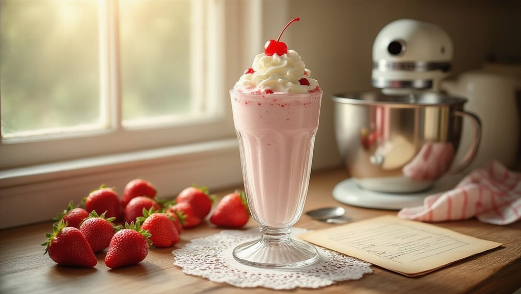 vintage strawberry milkshake recipe