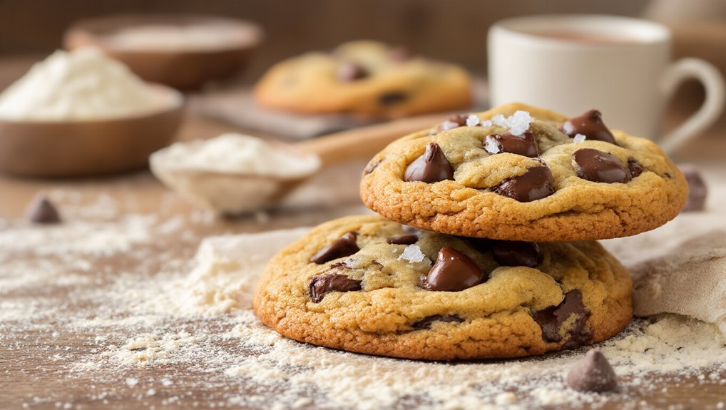 warm comforting chocolate chip cookies