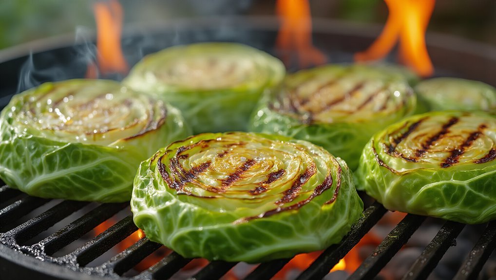 grill fresh cabbage steaks