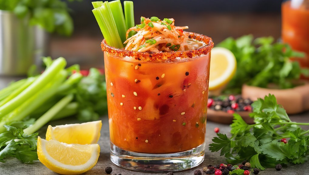 spicy kimchi bloody mary