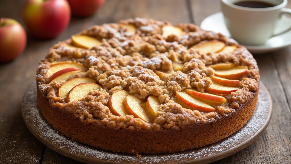 bake delicious apple coffee cake