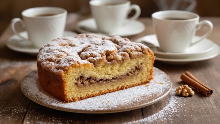 bakery style cinnamon coffee cake