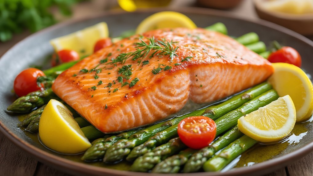 one pan lemon herb salmon