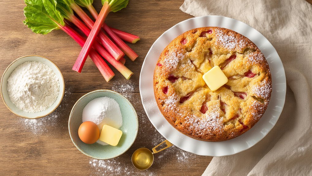 rhubarb coffee cake ingredients